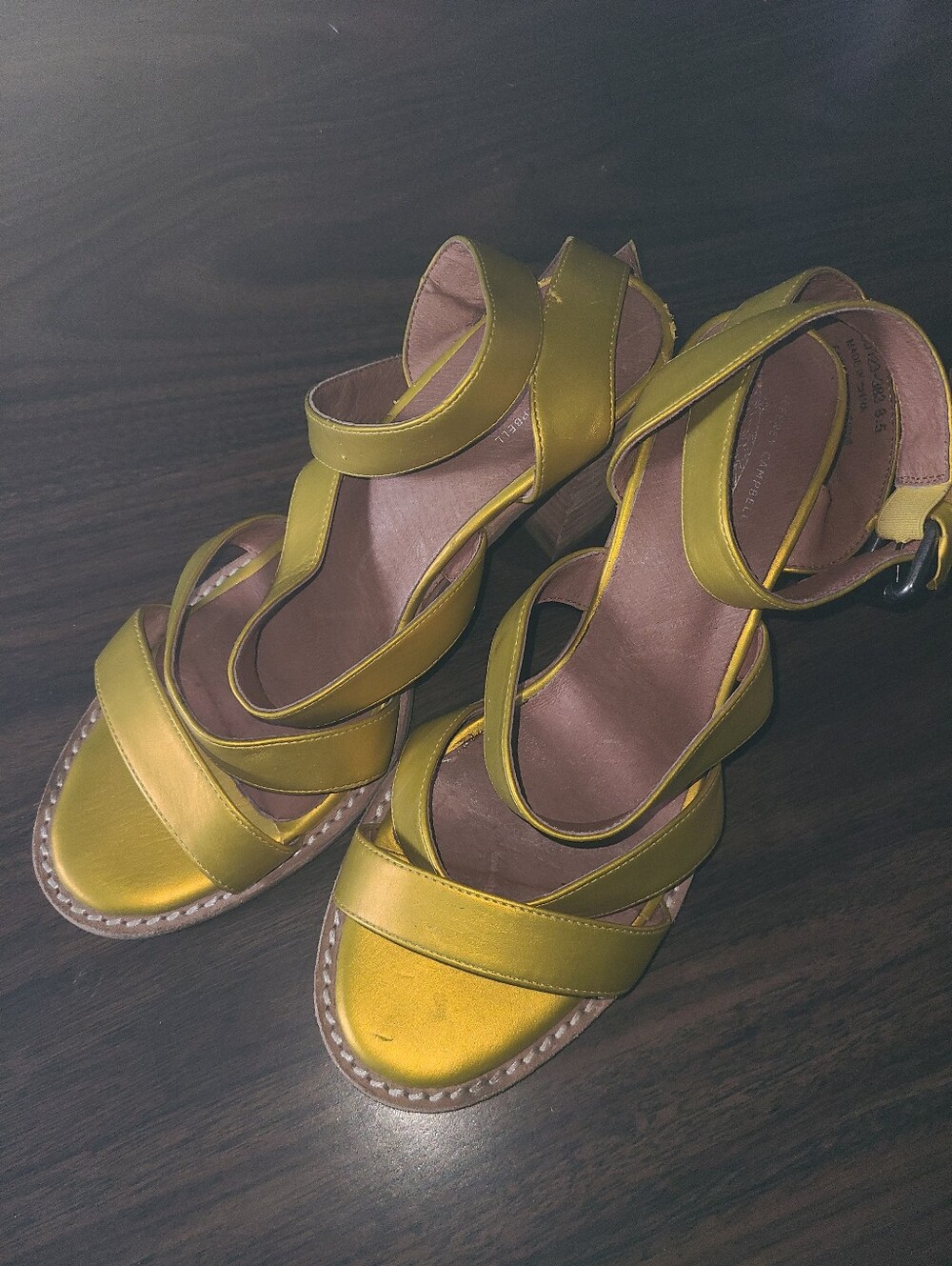 Jeffrey Campbell/Free People Block Heels Metallic